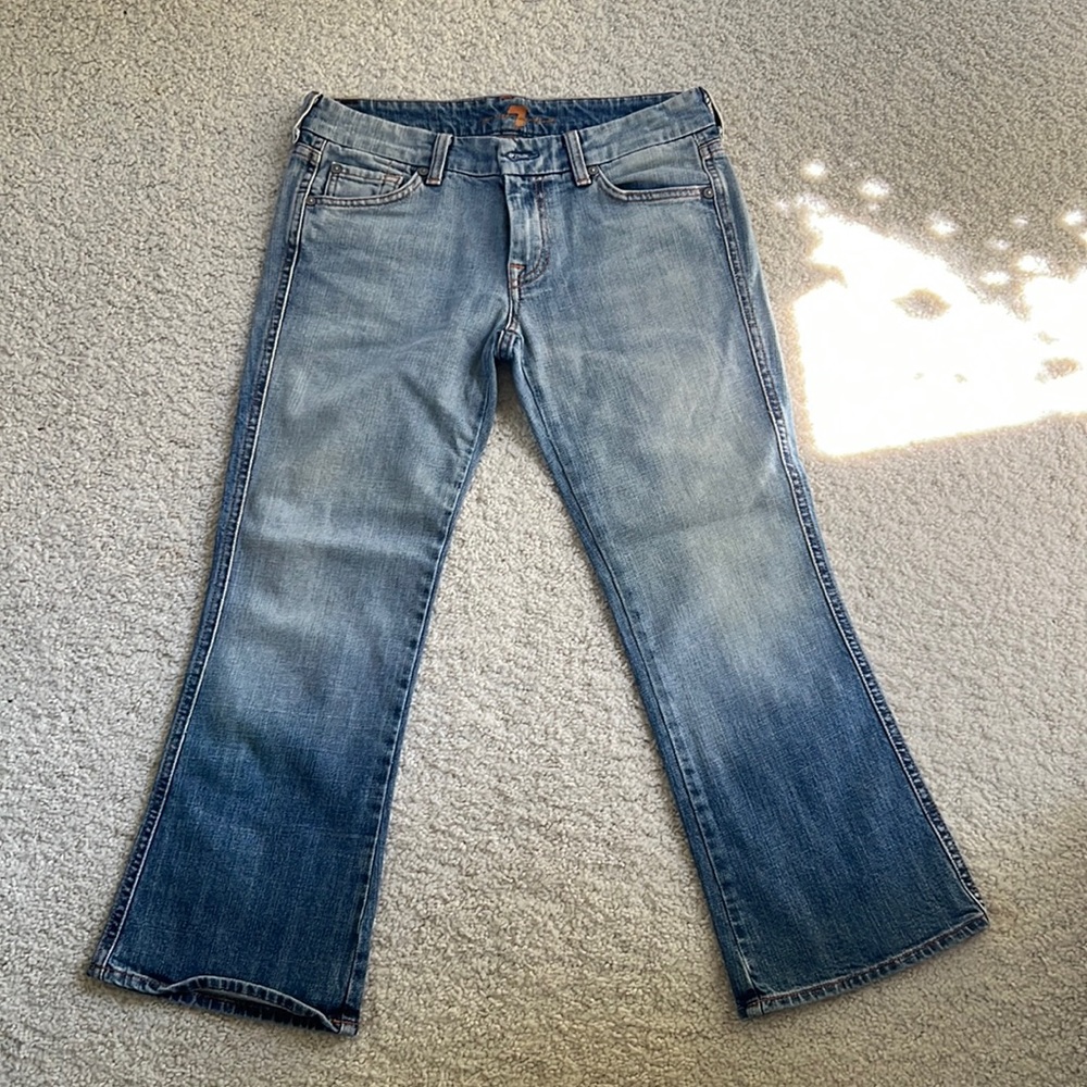 7 For All Man Kind crop Jeans, size 28